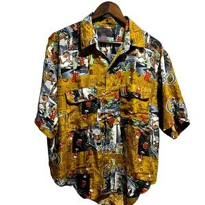 Men’s vintage silk shirt size M